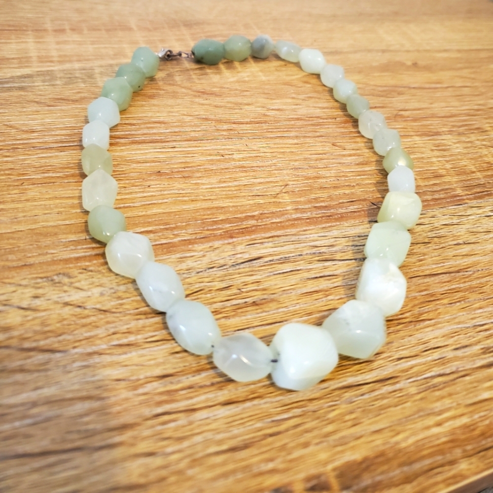 Handmade Jade stone necklace